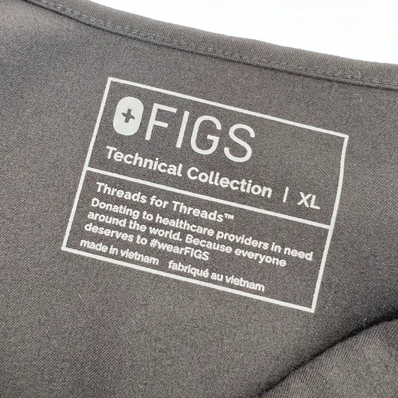 Figs Black Short Sleeve Women's Tee - Picture 5 of 6